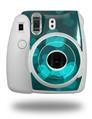 WraptorSkinz Skin Decal Wrap compatible with Fujifilm Mini 8 Camera Bokeh Hearts Neon Teal (CAMERA NOT INCLUDED)