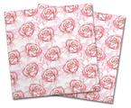 WraptorSkinz Vinyl Craft Cutter Designer 12x12 Sheets Flowers Pattern Roses 13 - 2 Pack