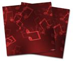 WraptorSkinz Vinyl Craft Cutter Designer 12x12 Sheets Bokeh Music Red - 2 Pack