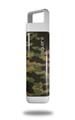 Skin Decal Wrap for Clean Bottle Square Titan Plastic 25oz WraptorCamo Digital Camo Timber (BOTTLE NOT INCLUDED)