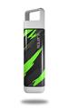 Skin Decal Wrap for Clean Bottle Square Titan Plastic 25oz Jagged Camo Neon Green (BOTTLE NOT INCLUDED)