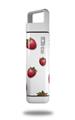 Skin Decal Wrap for Clean Bottle Square Titan Plastic 25oz Strawberries on White (BOTTLE NOT INCLUDED)