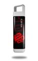Skin Decal Wrap for Clean Bottle Square Titan Plastic 25oz Oriental Dragon Red on Black (BOTTLE NOT INCLUDED)