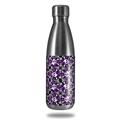 Skin Decal Wrap for RTIC Water Bottle 17oz Splatter Girly Skull Purple (BOTTLE NOT INCLUDED)