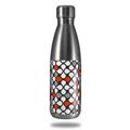 Skin Decal Wrap for RTIC Water Bottle 17oz Locknodes 05 Red (BOTTLE NOT INCLUDED)