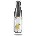 Skin Decal Wrap for RTIC Water Bottle 17oz Lemon Black and White (BOTTLE NOT INCLUDED)