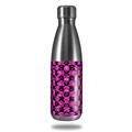 Skin Decal Wrap for RTIC Water Bottle 17oz Skull and Crossbones Checkerboard (BOTTLE NOT INCLUDED)