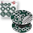 Decal Style Vinyl Skin Wrap 3 Pack for PopSockets Locknodes 03 Hunter Green (POPSOCKET NOT INCLUDED)