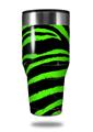 Skin Decal Wrap for Walmart Ozark Trail Tumblers 40oz Zebra Green (TUMBLER NOT INCLUDED) by WraptorSkinz