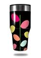 Skin Decal Wrap for Walmart Ozark Trail Tumblers 40oz Plain Leaves On Black (TUMBLER NOT INCLUDED) by WraptorSkinz