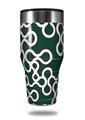 Skin Decal Wrap for Walmart Ozark Trail Tumblers 40oz Locknodes 03 Hunter Green (TUMBLER NOT INCLUDED) by WraptorSkinz