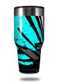 Skin Decal Wrap for Walmart Ozark Trail Tumblers 40oz Baja 0040 Neon Teal (TUMBLER NOT INCLUDED) by WraptorSkinz
