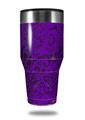 Skin Decal Wrap for Walmart Ozark Trail Tumblers 40oz Folder Doodles Purple (TUMBLER NOT INCLUDED) by WraptorSkinz