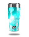 Skin Decal Wrap for K2 Element Tumbler 30oz - Bokeh Squared Neon Teal (TUMBLER NOT INCLUDED) by WraptorSkinz