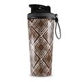 Skin Wrap Decal for IceShaker 2nd Gen 26oz Wavey Chocolate Brown (SHAKER NOT INCLUDED)