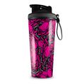 Skin Wrap Decal for IceShaker 2nd Gen 26oz Scattered Skulls Hot Pink (SHAKER NOT INCLUDED)