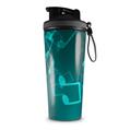 Skin Wrap Decal for IceShaker 2nd Gen 26oz Bokeh Music Neon Teal (SHAKER NOT INCLUDED)