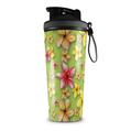 Skin Wrap Decal for IceShaker 2nd Gen 26oz Beach Flowers Sage Green (SHAKER NOT INCLUDED)