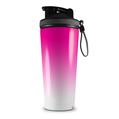 Skin Wrap Decal for IceShaker 2nd Gen 26oz Smooth Fades White Hot Pink (SHAKER NOT INCLUDED)