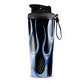 Skin Wrap Decal for IceShaker 2nd Gen 26oz Metal Flames Blue (SHAKER NOT INCLUDED)