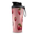 Skin Wrap Decal for IceShaker 2nd Gen 26oz Strawberries on Pink (SHAKER NOT INCLUDED)