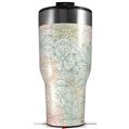 Skin Wrap Decal for 2017 RTIC Tumblers 40oz Flowers Pattern 02 (TUMBLER NOT INCLUDED)