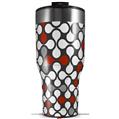 Skin Wrap Decal for 2017 RTIC Tumblers 40oz Locknodes 05 Red Dark (TUMBLER NOT INCLUDED)