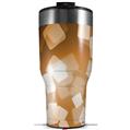 Skin Wrap Decal for 2017 RTIC Tumblers 40oz Bokeh Squared Orange (TUMBLER NOT INCLUDED)