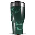 Skin Wrap Decal for 2017 RTIC Tumblers 40oz Bokeh Music Seafoam Green (TUMBLER NOT INCLUDED)