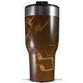 Skin Wrap Decal for 2017 RTIC Tumblers 40oz Bokeh Music Orange (TUMBLER NOT INCLUDED)