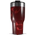 Skin Wrap Decal for 2017 RTIC Tumblers 40oz Bokeh Music Red (TUMBLER NOT INCLUDED)