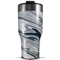 Skin Wrap Decal for 2017 RTIC Tumblers 40oz Blue Black Marble (TUMBLER NOT INCLUDED)