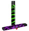 Skin Decal Wrap 2 Pack for Juul Vapes Zebra Green JUUL NOT INCLUDED