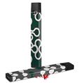 Skin Decal Wrap 2 Pack for Juul Vapes Locknodes 03 Hunter Green JUUL NOT INCLUDED