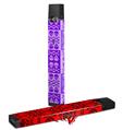 Skin Decal Wrap 2 Pack for Juul Vapes Skull And Crossbones Pattern Purple JUUL NOT INCLUDED