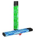 Skin Decal Wrap 2 Pack for Juul Vapes Skull Patch Pattern Green JUUL NOT INCLUDED