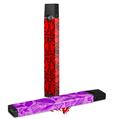 Skin Decal Wrap 2 Pack for Juul Vapes Skull Patch Pattern Red JUUL NOT INCLUDED