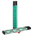 Skin Decal Wrap 2 Pack for Juul Vapes Paper Planes Turquoise JUUL NOT INCLUDED