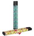 Skin Decal Wrap 2 Pack for Juul Vapes Seahorses and Shells Seafoam Green JUUL NOT INCLUDED