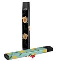 Skin Decal Wrap 2 Pack for Juul Vapes Poppy Orange Black JUUL NOT INCLUDED