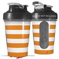 Decal Style Skin Wrap works with Blender Bottle 20oz Psycho Stripes Orange and White (BOTTLE NOT INCLUDED)