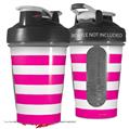 Decal Style Skin Wrap works with Blender Bottle 20oz Psycho Stripes Hot Pink and White (BOTTLE NOT INCLUDED)