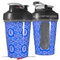 Decal Style Skin Wrap works with Blender Bottle 20oz Gothic Punk Pattern Blue (BOTTLE NOT INCLUDED)