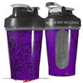 Decal Style Skin Wrap works with Blender Bottle 20oz Folder Doodles Purple (BOTTLE NOT INCLUDED)