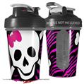Decal Style Skin Wrap works with Blender Bottle 20oz Pink Zebra Skull (BOTTLE NOT INCLUDED)