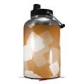 Skin Decal Wrap for 2017 RTIC One Gallon Jug Bokeh Squared Orange (Jug NOT INCLUDED) by WraptorSkinz