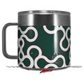 Skin Decal Wrap for Yeti Coffee Mug 14oz Locknodes 03 Hunter Green - 14 oz CUP NOT INCLUDED by WraptorSkinz