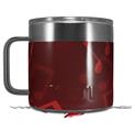 Skin Decal Wrap for Yeti Coffee Mug 14oz Bokeh Music Red - 14 oz CUP NOT INCLUDED by WraptorSkinz