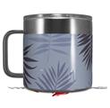 Skin Decal Wrap for Yeti Coffee Mug 14oz Palms 01 Purple On Purple - 14 oz CUP NOT INCLUDED by WraptorSkinz