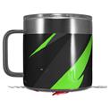 Skin Decal Wrap for Yeti Coffee Mug 14oz Jagged Camo Neon Green - 14 oz CUP NOT INCLUDED by WraptorSkinz